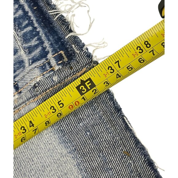 Zara Womens Long Denim Maxi Skirt Small Midi Waist Blue Front Slit 3660/090 NWT - Picture 14 of 15